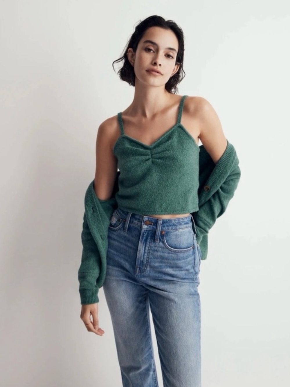 Madewell Mapleton Crop Sweater Tank XXS